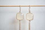 Boucles d'oreilles en agate et argent 925