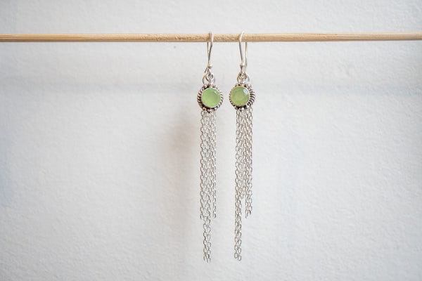 Boucles d'oreilles en agate et argent 925