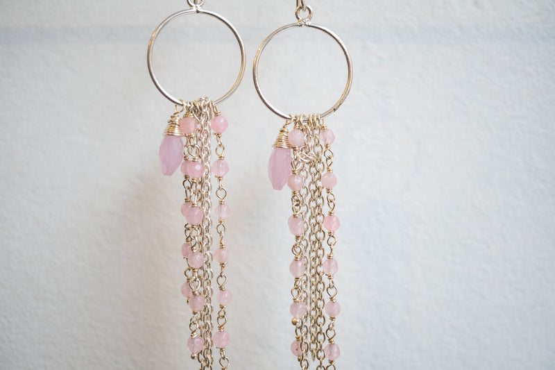 Boucles d’oreilles avec agates et argent 925