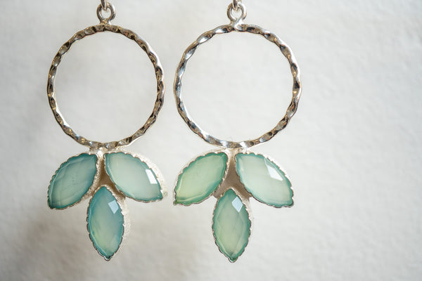 Boucles d’oreilles avec Agates et argent 925