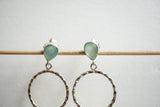 Boucles d’oreilles avec Agates et argent 925