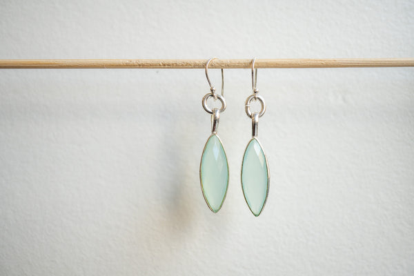 Boucles d’oreilles avec Agates et argent 925