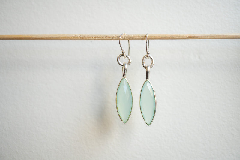 Boucles d’oreilles avec Agates et argent 925