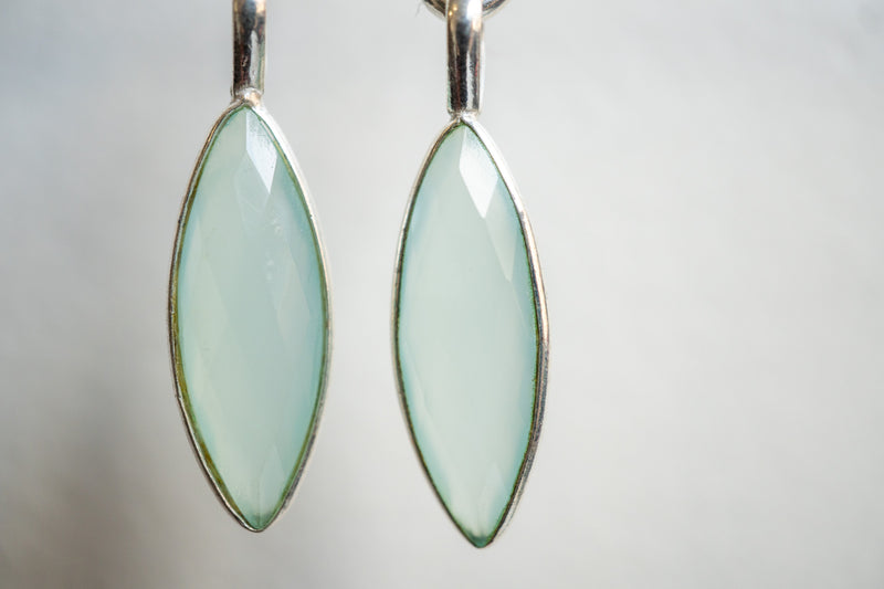 Boucles d’oreilles avec Agates et argent 925